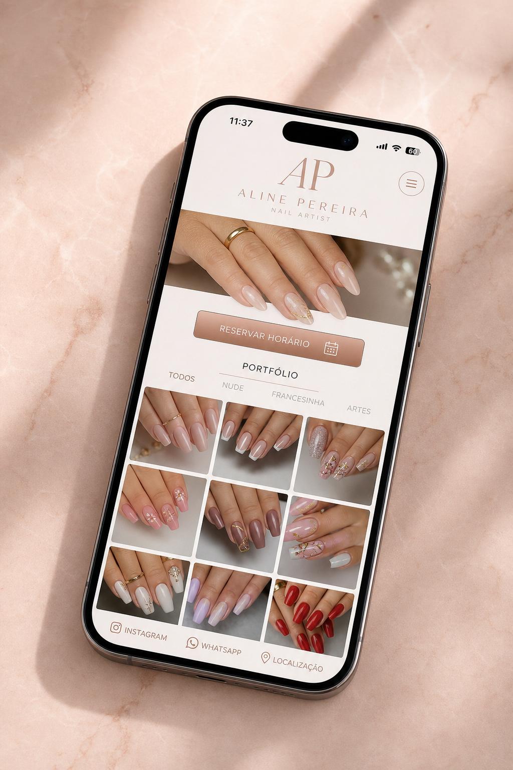 Exemplo de projeto digital: Nail designer