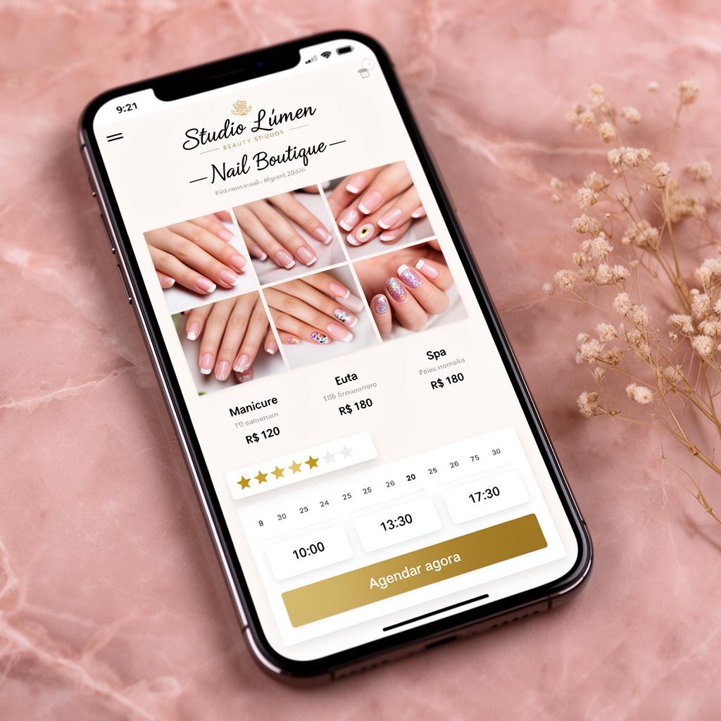 Beleza · Nail Designer — Showroom digital boutique