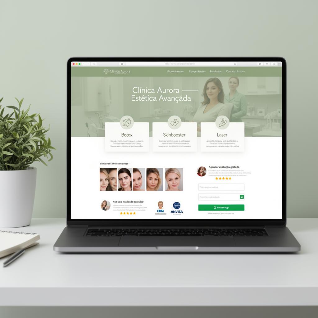 Saúde · Estética — Landing de captação premium