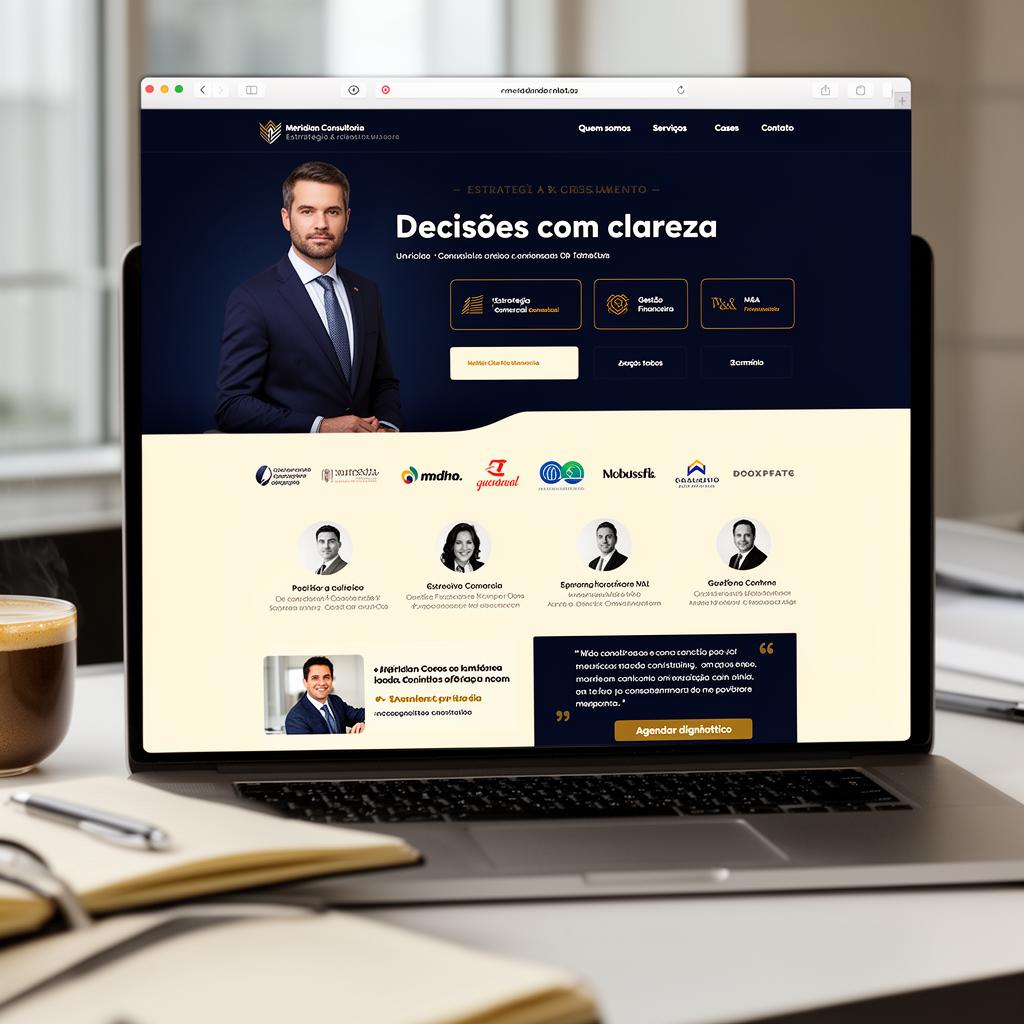 Consultoria · Serviços — Site institucional comercial