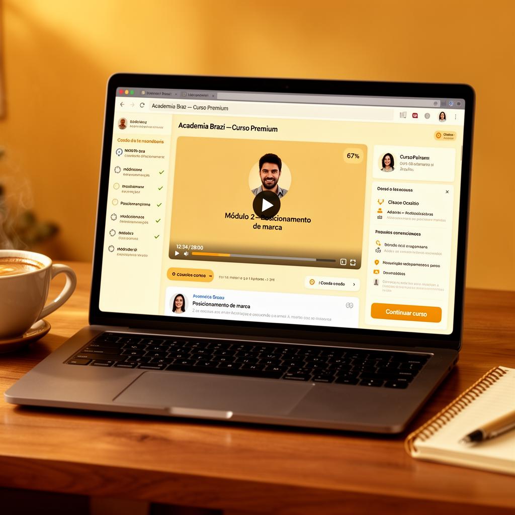 Educação — Plataforma de curso premium