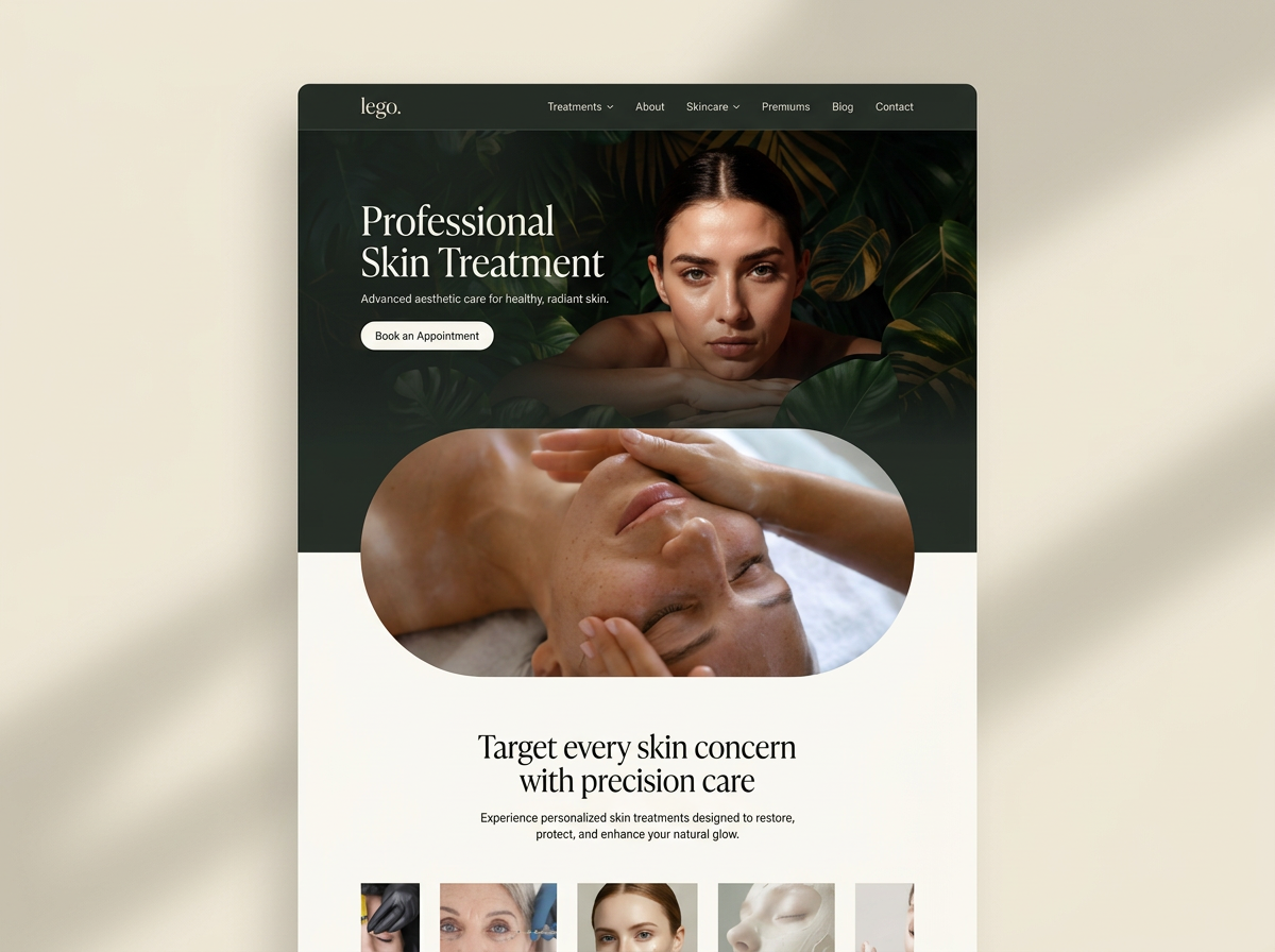 Exemplo de projeto Brazi Digital — Clínica & Estética: Landing de captação premium