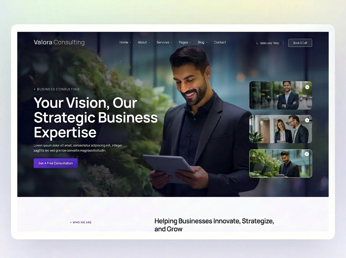 Exemplo de projeto Brazi Digital — Consultoria & Serviços: Site institucional comercial